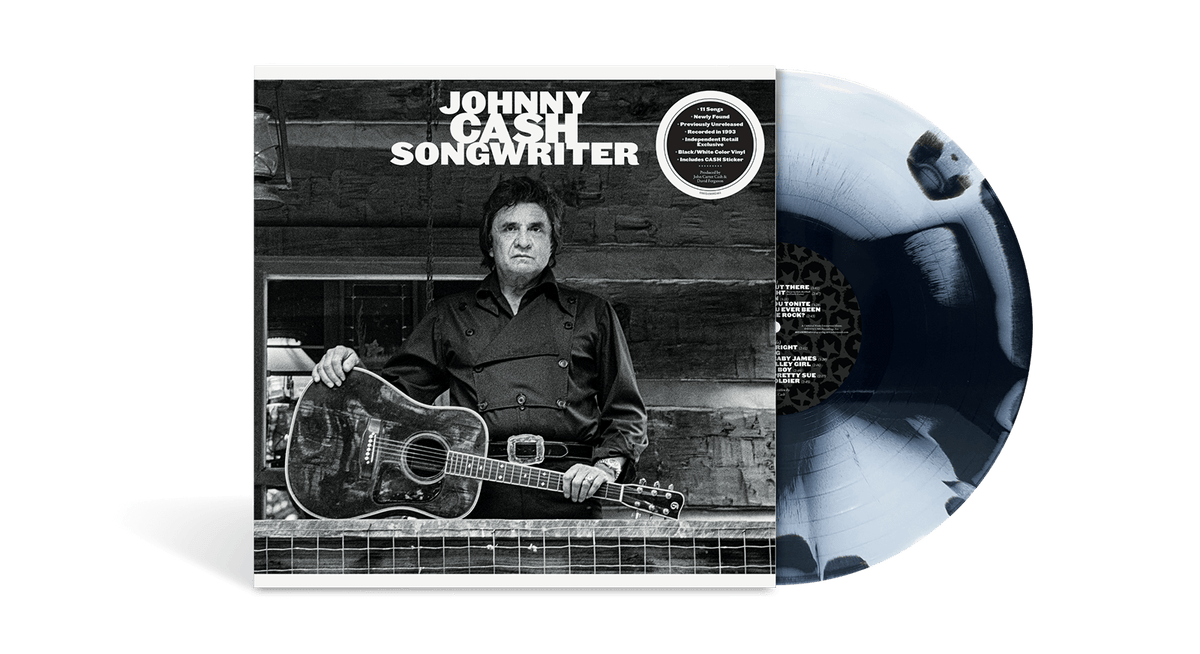 Vinyl - [Pre-Order 28/06] Johnny Cash : Songwriter (Black &amp; White vinyl – Includes CASH sticker) - The Record Hub