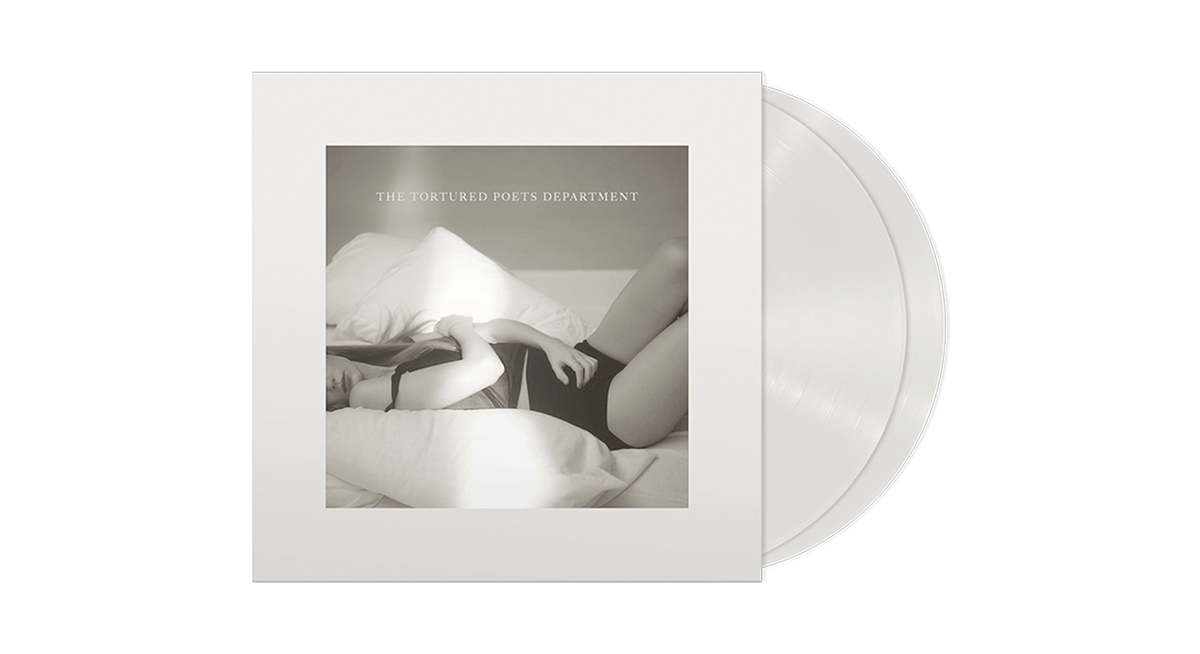 Vinyl - Taylor Swift : The Tortured Poets Department (LP Set Ghosted White Vinyl + Bonus Track ‘The Manuscript’) - The Record Hub