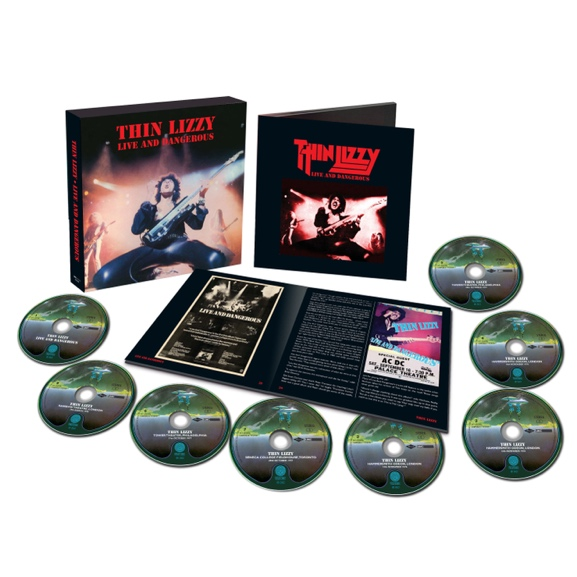 THIN LIZZY ‘LIVE AND DANGEROUS’ 45th ANNIVERSARY DELUXE EDITION 8-CD SET FEATURING 63 PREVIOUSLY UNRELEASED TRACKS