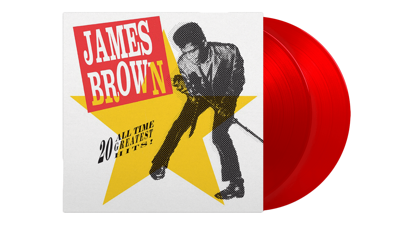 Vinyl - James Brown : 20 All Time Greatest Hits (Red Vinyl) - The Record Hub