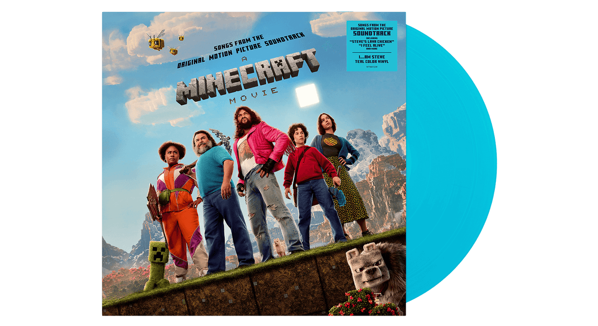 Vinyl - [Pre-Order [17/10] Various Artists : A Minecraft Movie (Songs from the Original Motion Picture Soundtrack) [Teal Coloured Vinyl] - The Record Hub