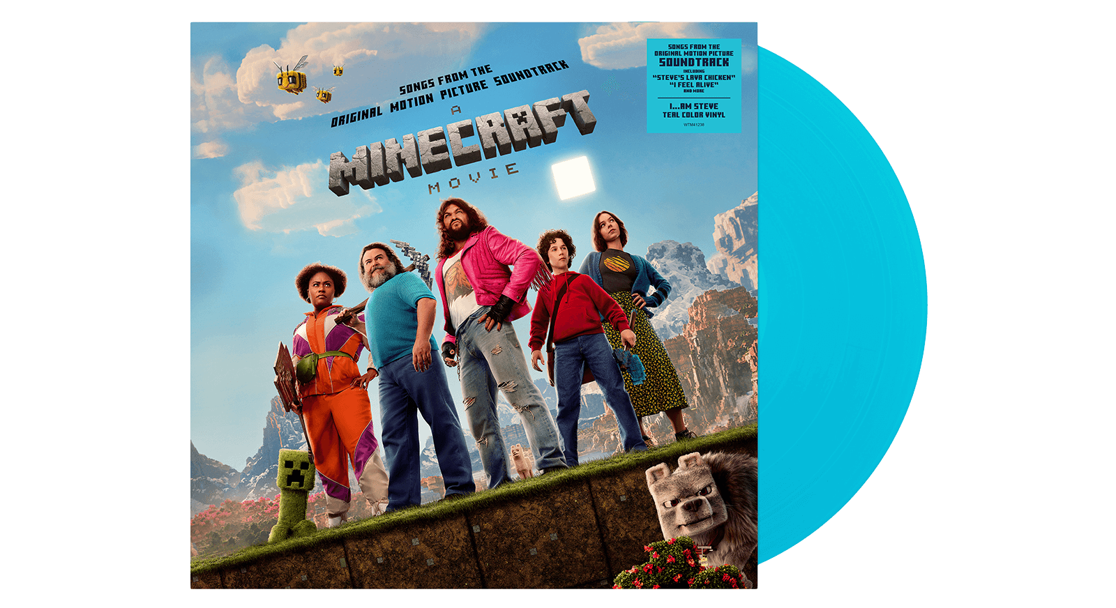 Vinyl - Various Artists : A Minecraft Movie (Songs from the Original Motion Picture Soundtrack) [Teal Coloured Vinyl] - The Record Hub