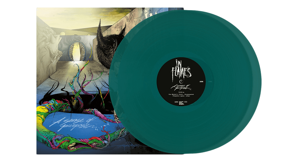Vinyl - In Flames : A Sense Of Purpose + The Mirror&#39;s Truth (180g Transparent Green Vinyl) - The Record Hub