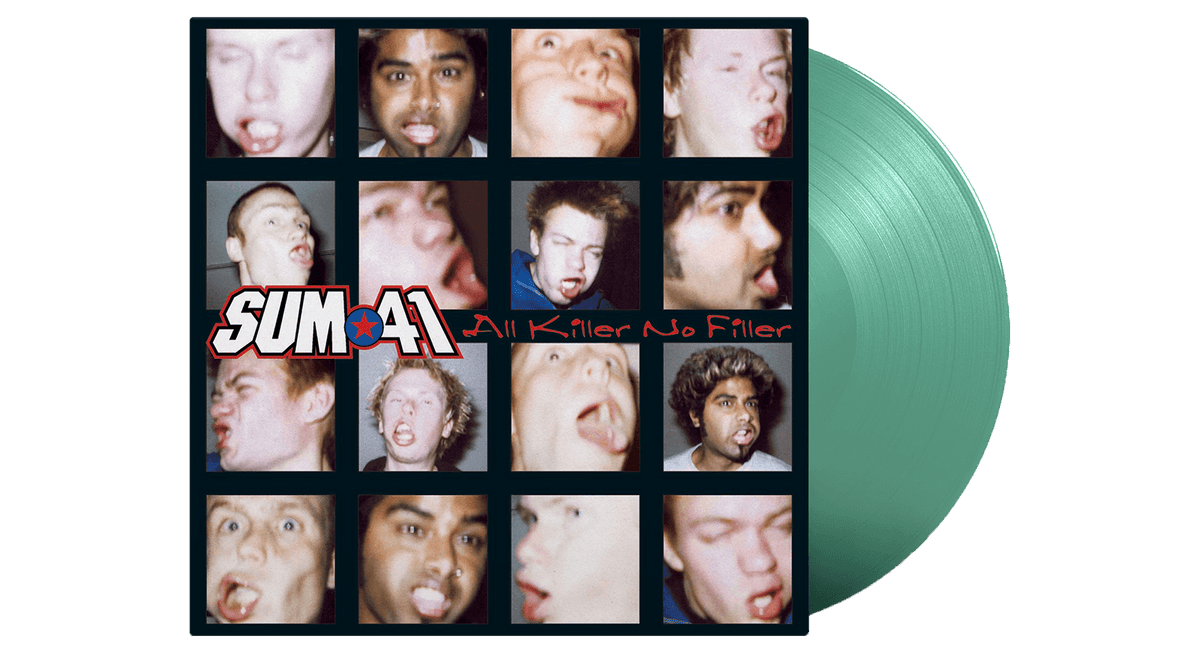 Vinyl - Sum 41 : All Killer No Filler (140g Coke Bottle Clear Vinyl, Exclusive to The Record Hub.com) - The Record Hub