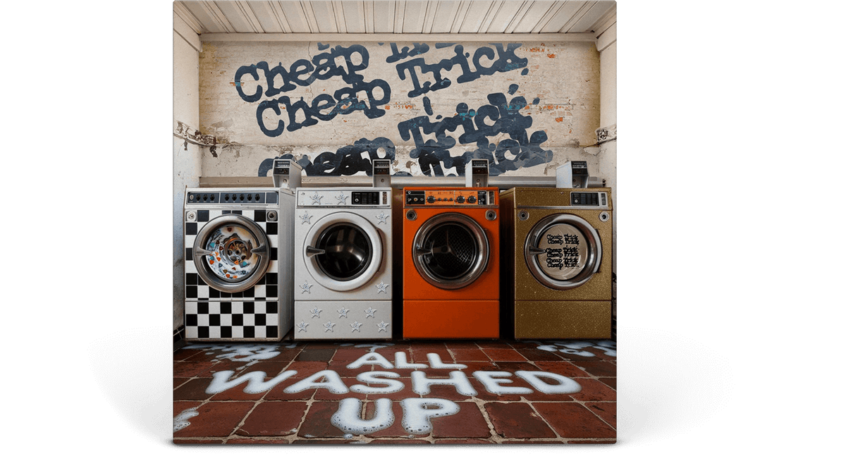 Cheap Trick : All Washed Up (Clear w/ Orange & Blue Marble Vinyl)