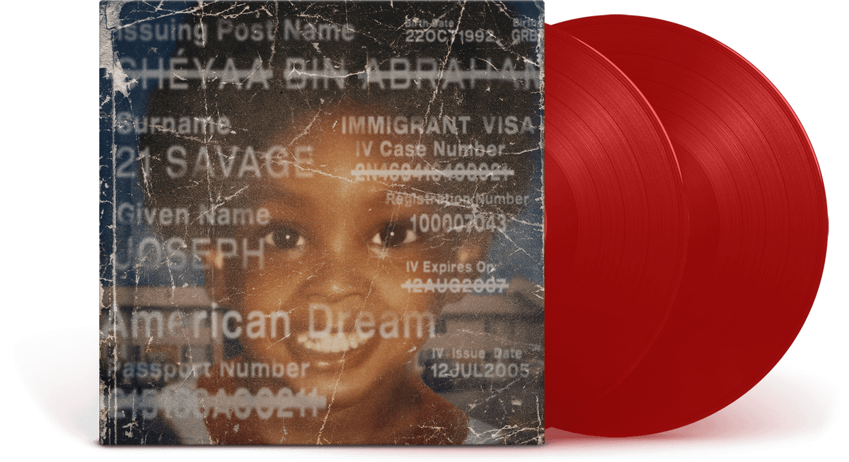 Vinyl - 21 Savage : American Dream (Red Vinyl) - The Record Hub