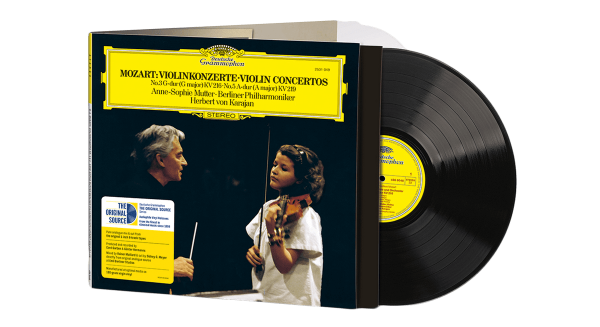 Anne-Sophie Mutter, Herbert von Karajan / Berliner Philharmoniker : MOZART - Violin Concertos Nos. 3 & 5 (Original Source Series)