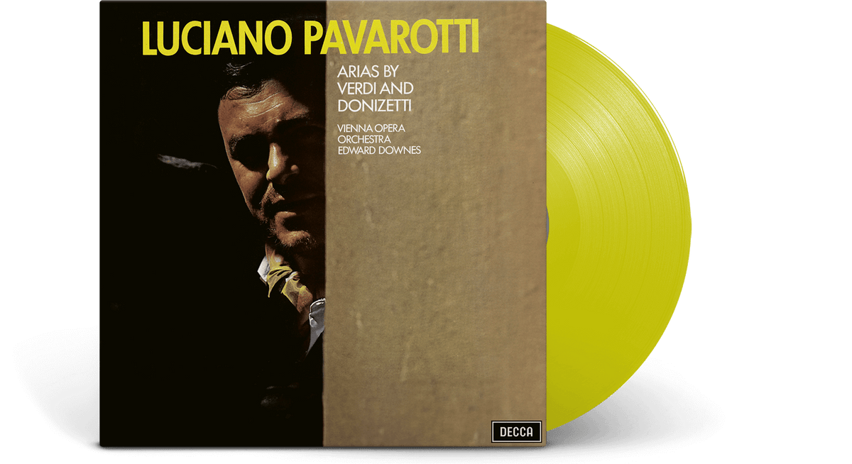 Vinyl - Luciano Pavarotti : Arias by Verdi and Donizetti (Yellow Vinyl) - The Record Hub