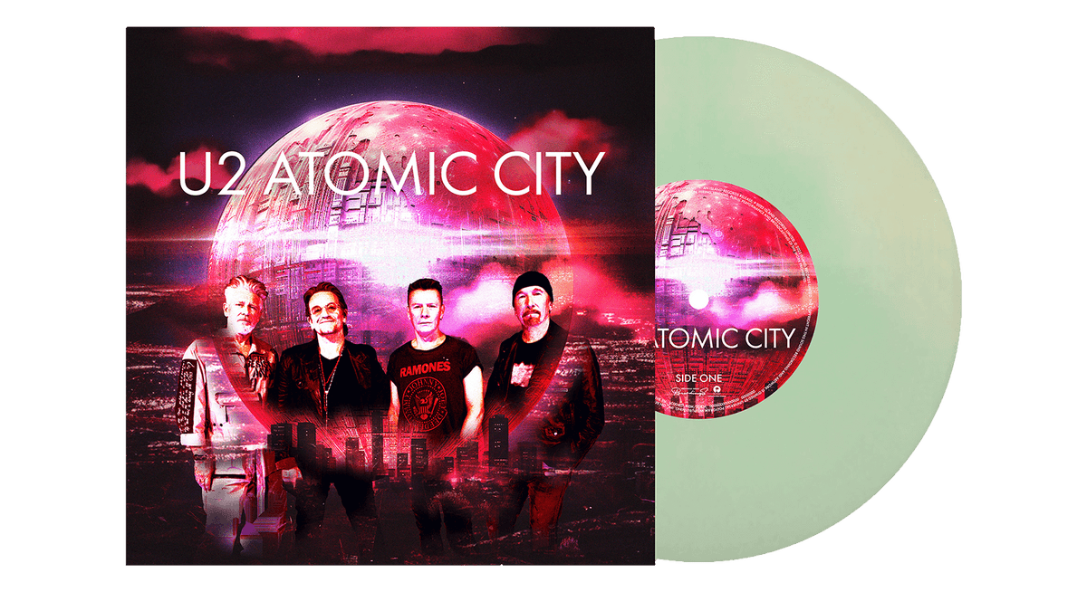 Vinyl - U2 : Atomic City - Limited Edition Photoluminescent Transparent 7’’ Vinyl - The Record Hub