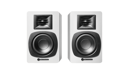 Audio Technica : Audio Technica White 30w Powered Bluetooth Speakers