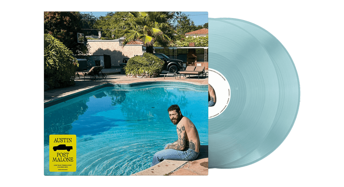 Vinyl - Post Malone : Austin (Light Blue Vinyl) - The Record Hub