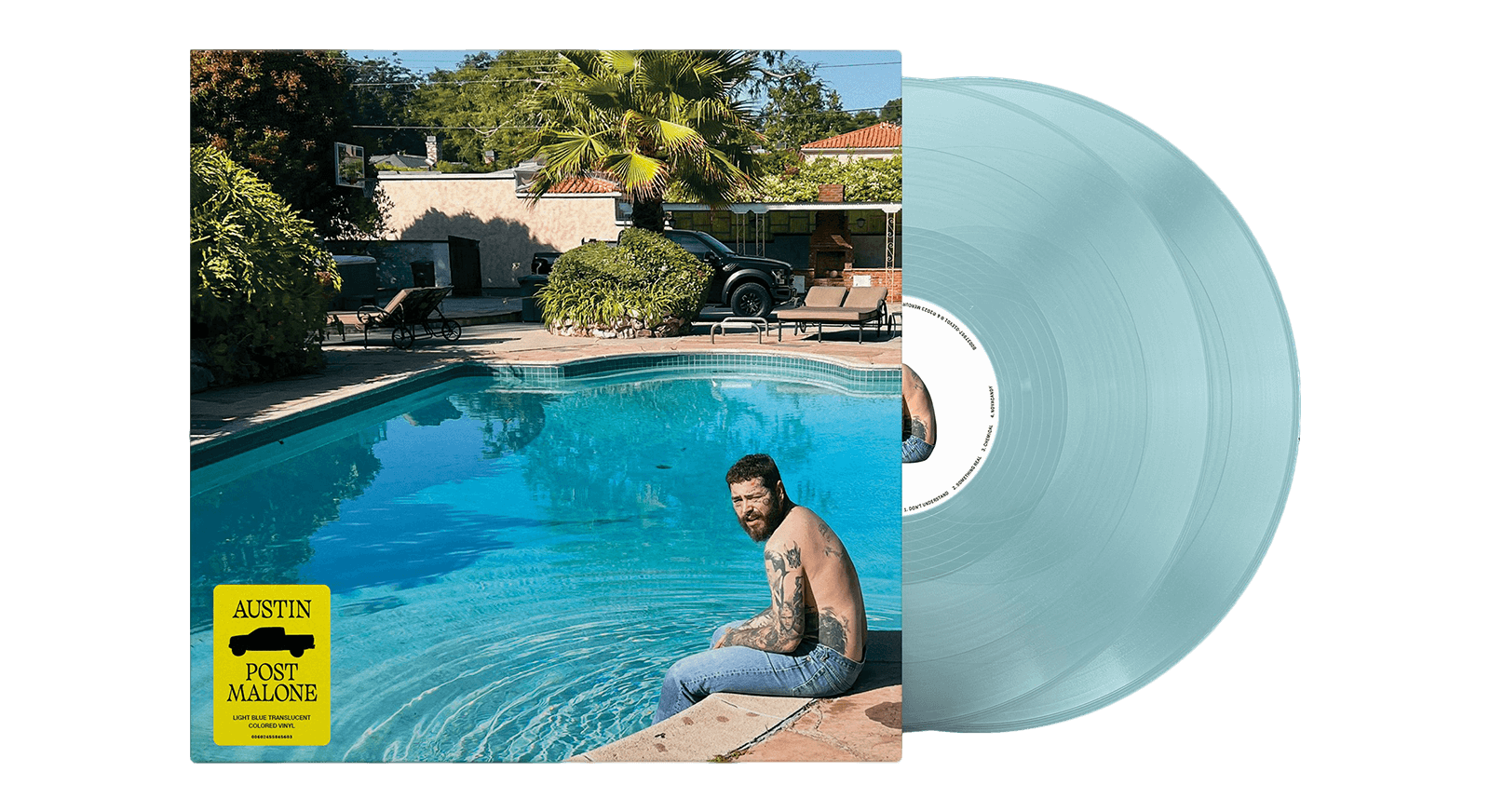 Vinyl - Post Malone : Austin (Light Blue Vinyl) - The Record Hub
