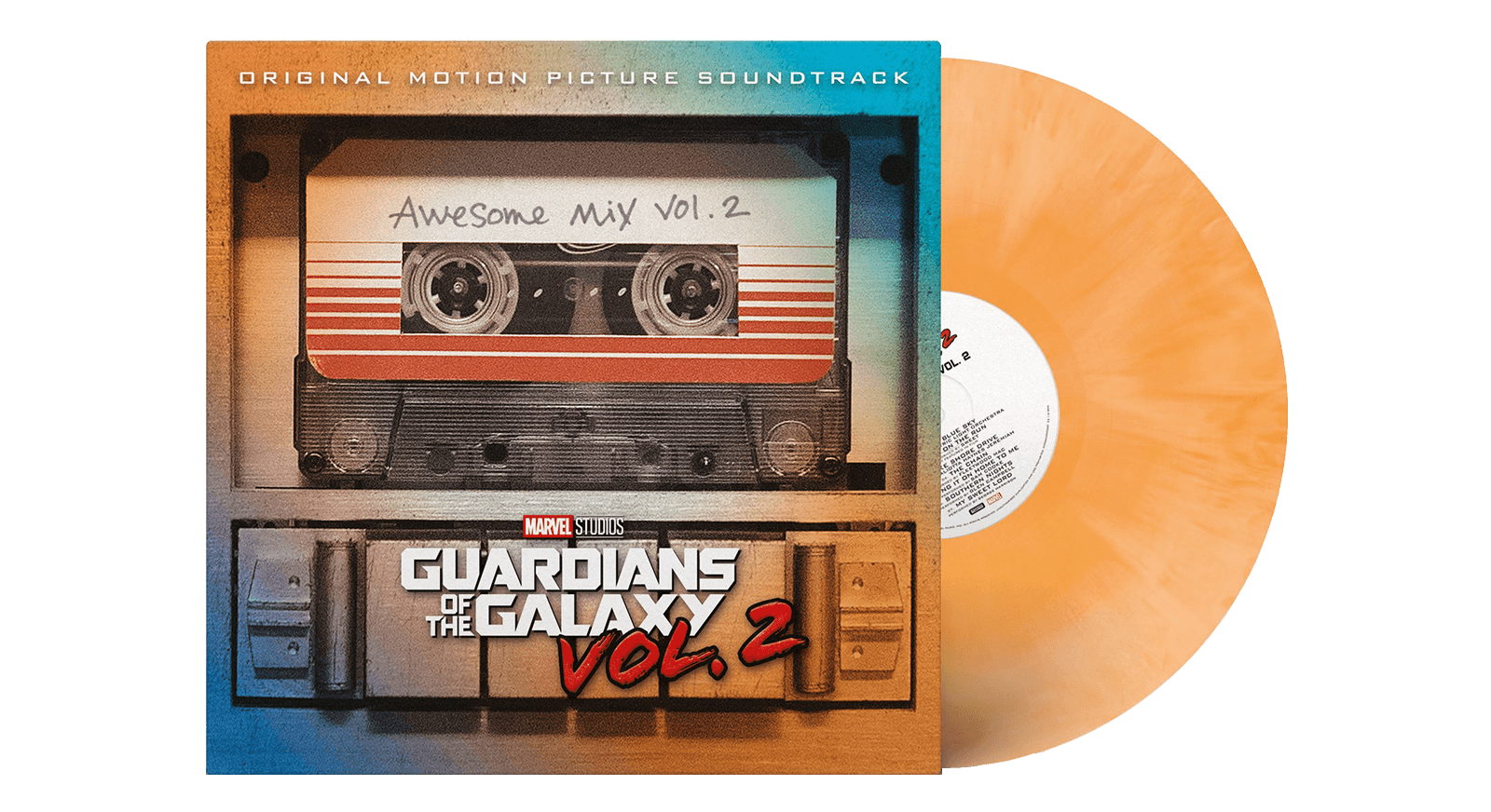 Vinyl - Various Artists : Guardians of the Galaxy Vol. 2: Awesome Mix Vol. 2  (Orange Galaxy Effect Vinyl) - The Record Hub
