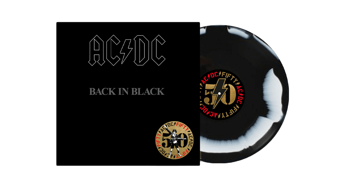Vinyl - AC/DC : Back In Black (Black &amp; White Vinyl) - The Record Hub
