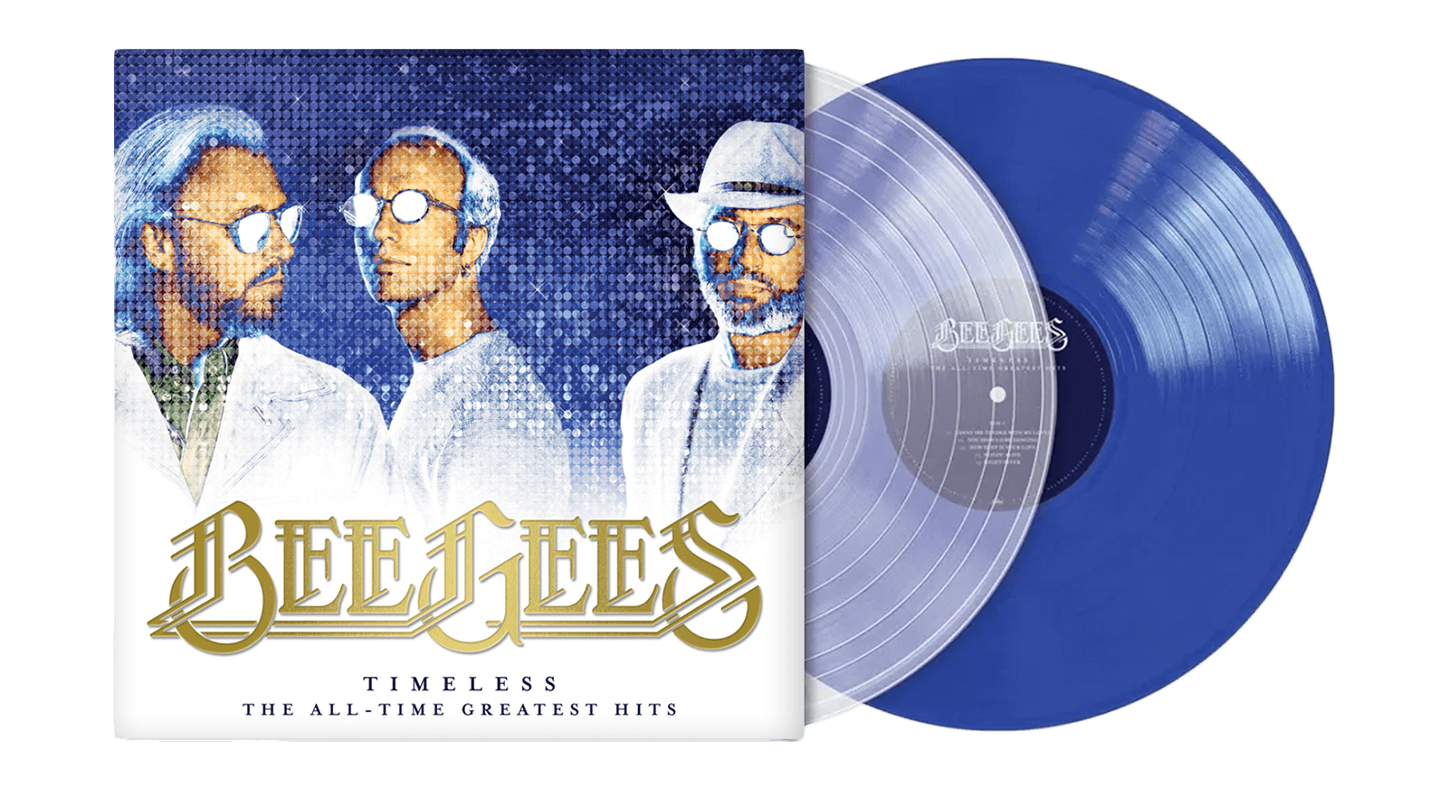 Vinyl - Bee Gees : Timeless – The All Time Greatest Hits (Clear/ Transparent Blue Vinyl) - The Record Hub