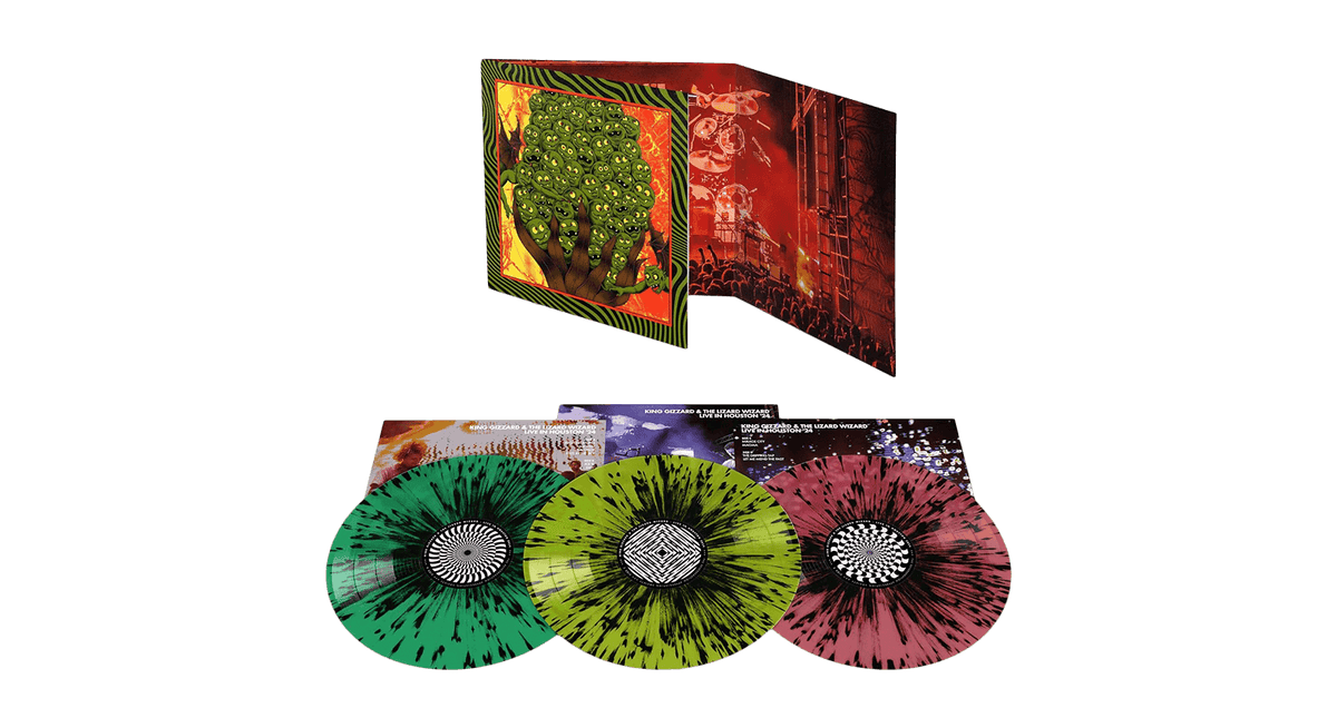 [Pre-Order [26/09] King Gizzard &amp; The Lizard Wizard : Live in Houston &#39;24 (Triple Gatefold Splatter Vinyl)