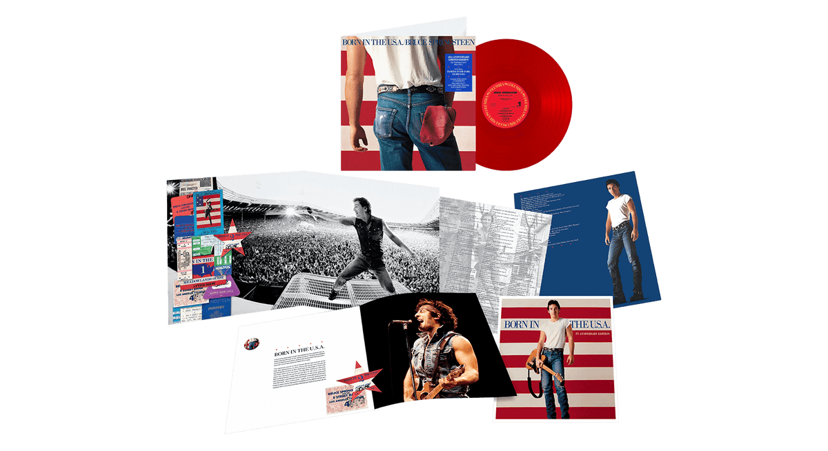 Vinyl - Bruce Springsteen : Born In The USA - 40th Anniversary (Translucent Red Vinyl) - The Record Hub