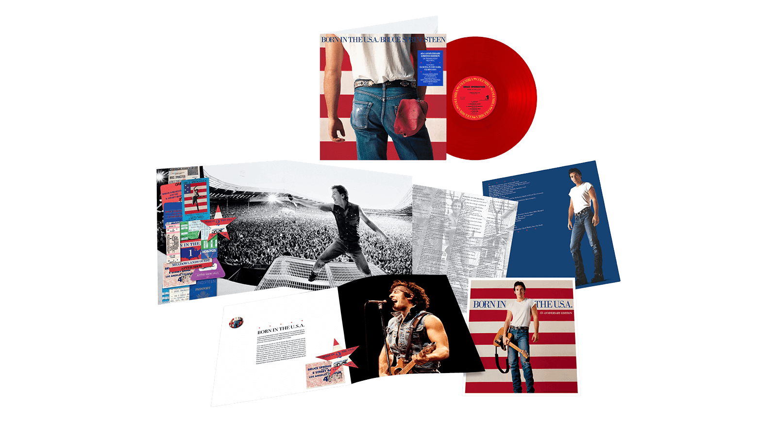 Vinyl - Bruce Springsteen : Born In The USA - 40th Anniversary (Translucent Red Vinyl) - The Record Hub