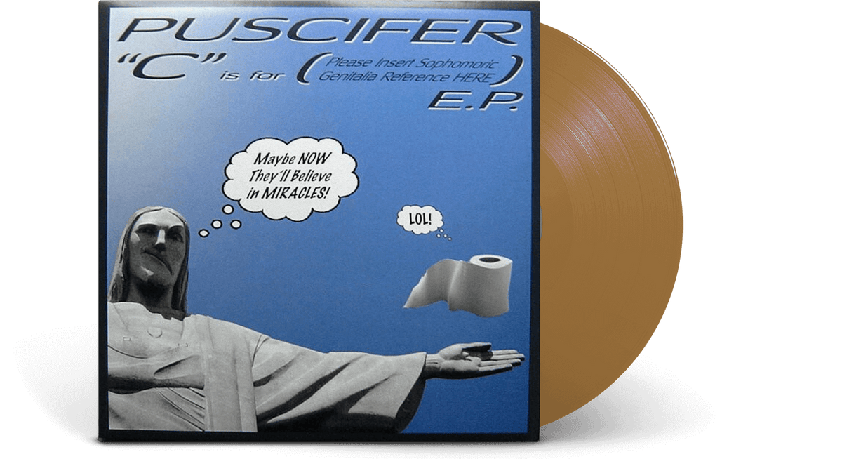 Vinyl - Puscifer : C Is For (Please Insert Sophomoric Genitalia Reference Here) [Gold Vinyl LP] - The Record Hub