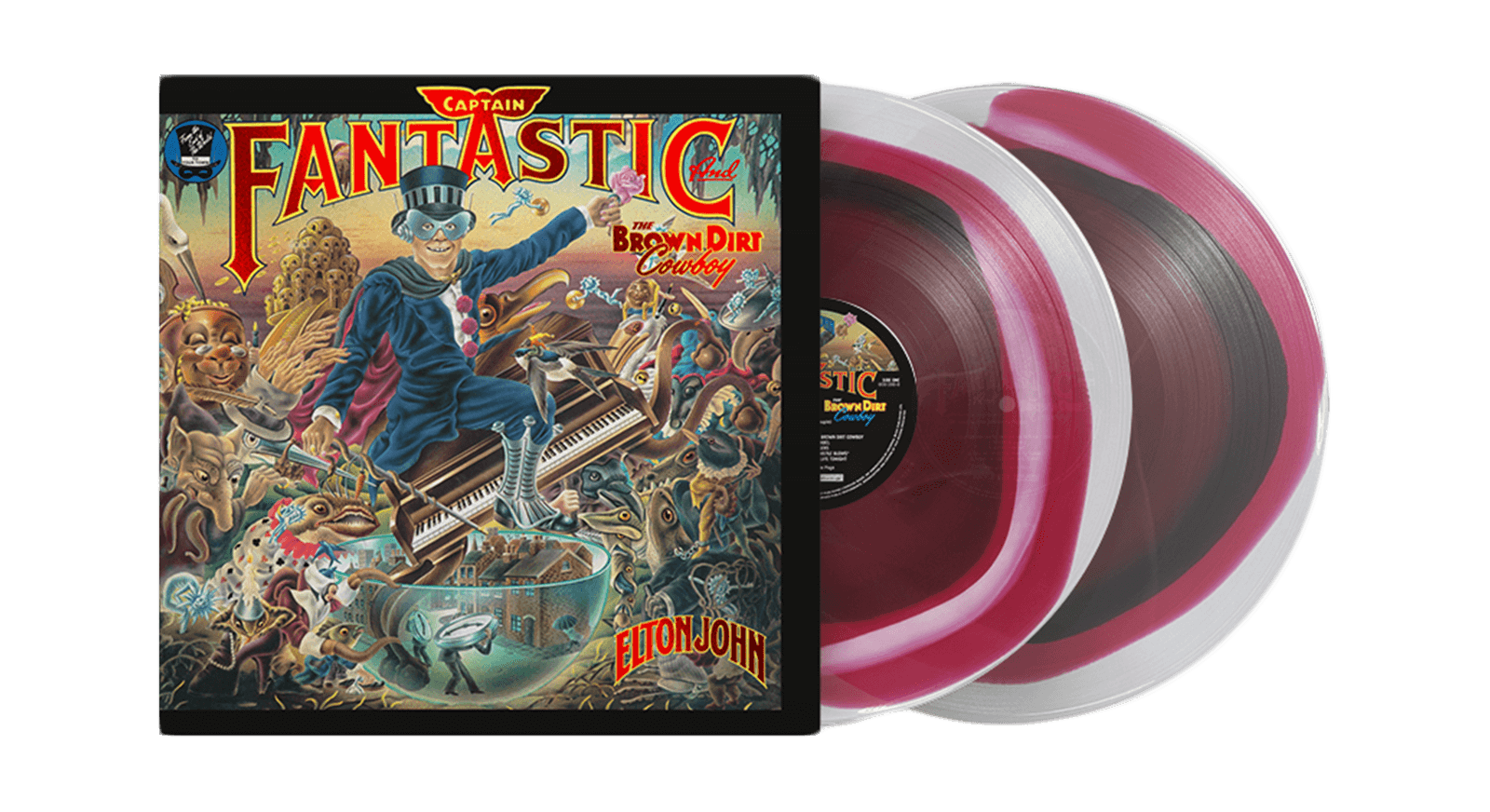 Vinyl - Elton John : Captain Fantastic and the Brown Dirt Cowboy (50th Anniversary Edition) (Colour Vinyl) - The Record Hub