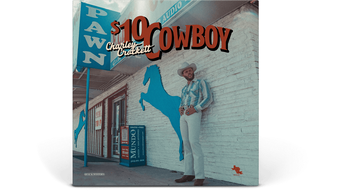 Vinyl - Charley Crockett : $10 Cowboy (Opaque Sky Blue Vinyl) - The Record Hub