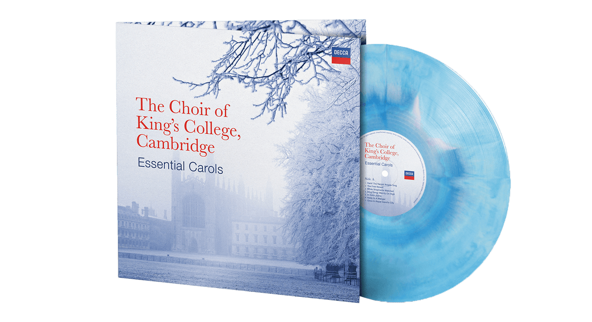 Vinyl - Choir of King&#39;s College, Cambridge : Essential Carols (Blue/ White Vinyl) - The Record Hub