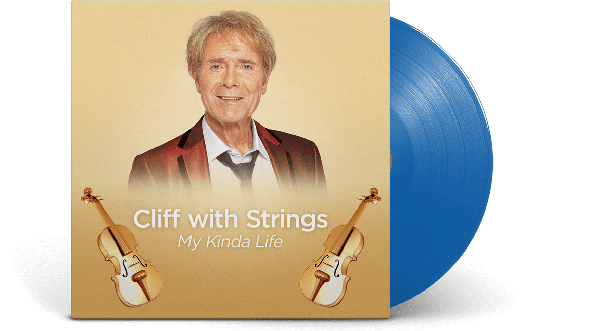 Vinyl - Cliff Richard : Cliff with Strings - My Kinda Life (Blue Vinyl LP) - The Record Hub