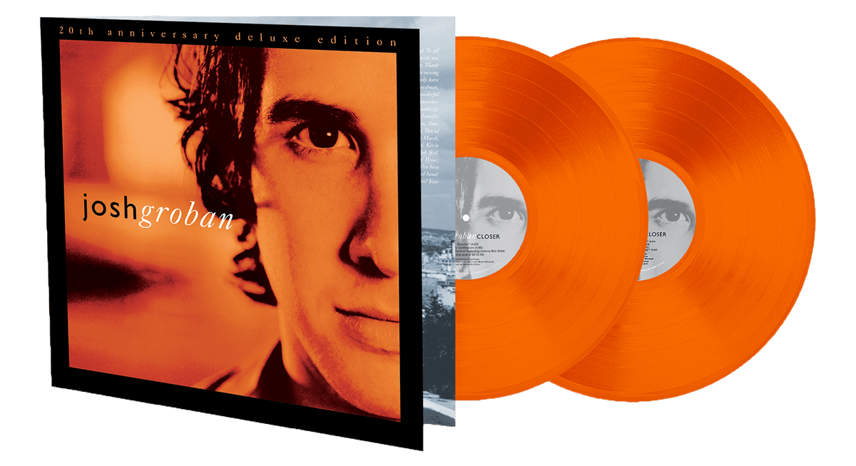 Vinyl - Josh Groban : Closer (20th Anniversary Deluxe Edition) (Orange Vinyl) - The Record Hub