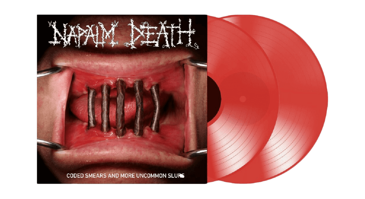Vinyl - Napalm Death : Coded Smears &amp; More Uncommon Slurs&#39; (Transparent Red Vinyl) - The Record Hub