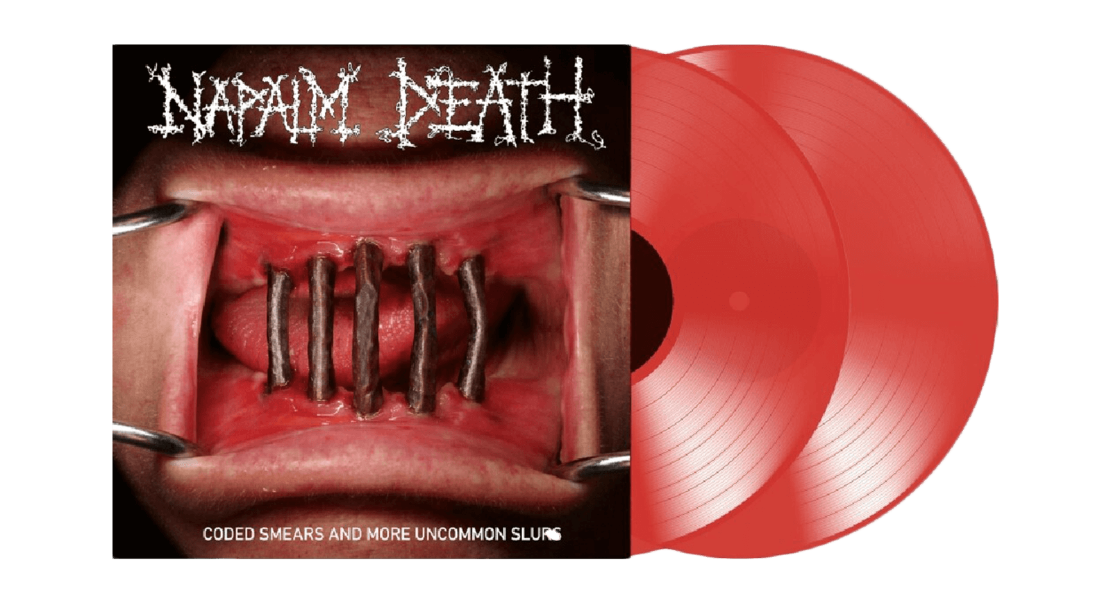 Vinyl - Napalm Death : Coded Smears & More Uncommon Slurs' (Transparent Red Vinyl) - The Record Hub