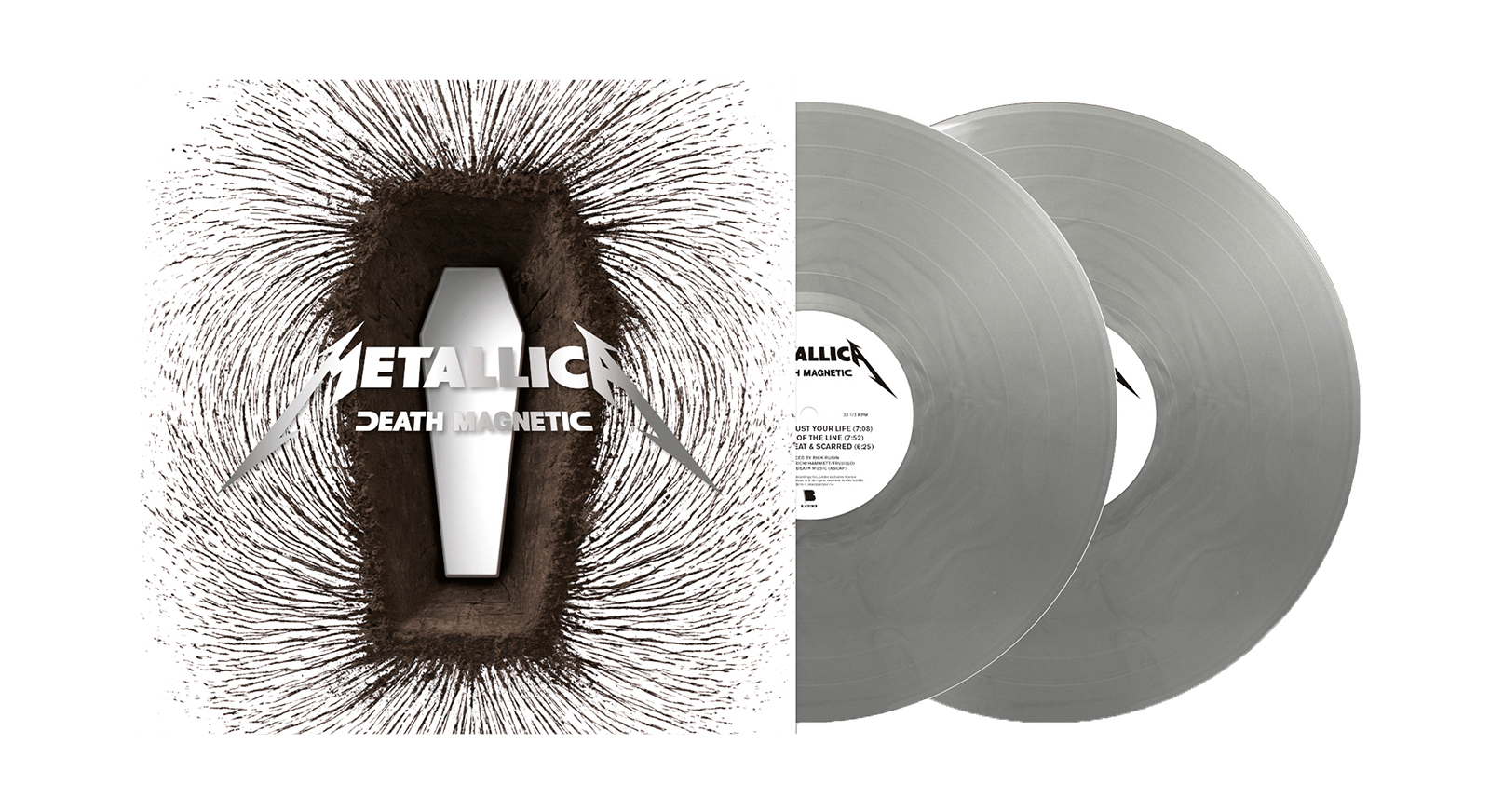 Vinyl - Metallica : Death Magnetic (Magnetic Silver 140g Vinyl) - The Record Hub