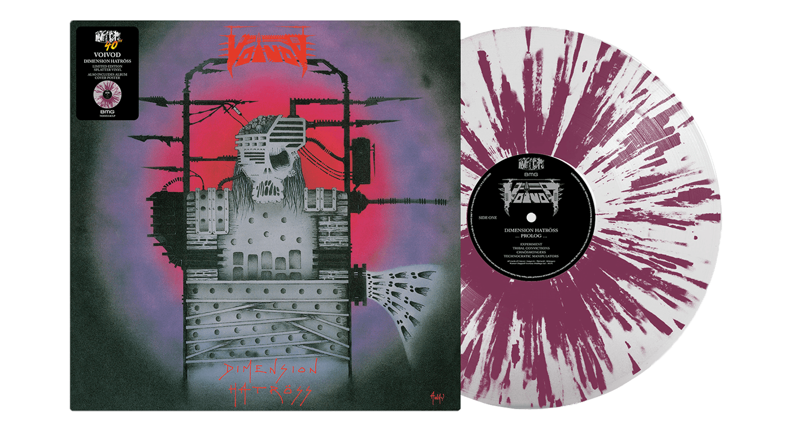 Vinyl - Voivod : Dimension Hatross (Clear Purple Splatter Vinyl) - The Record Hub