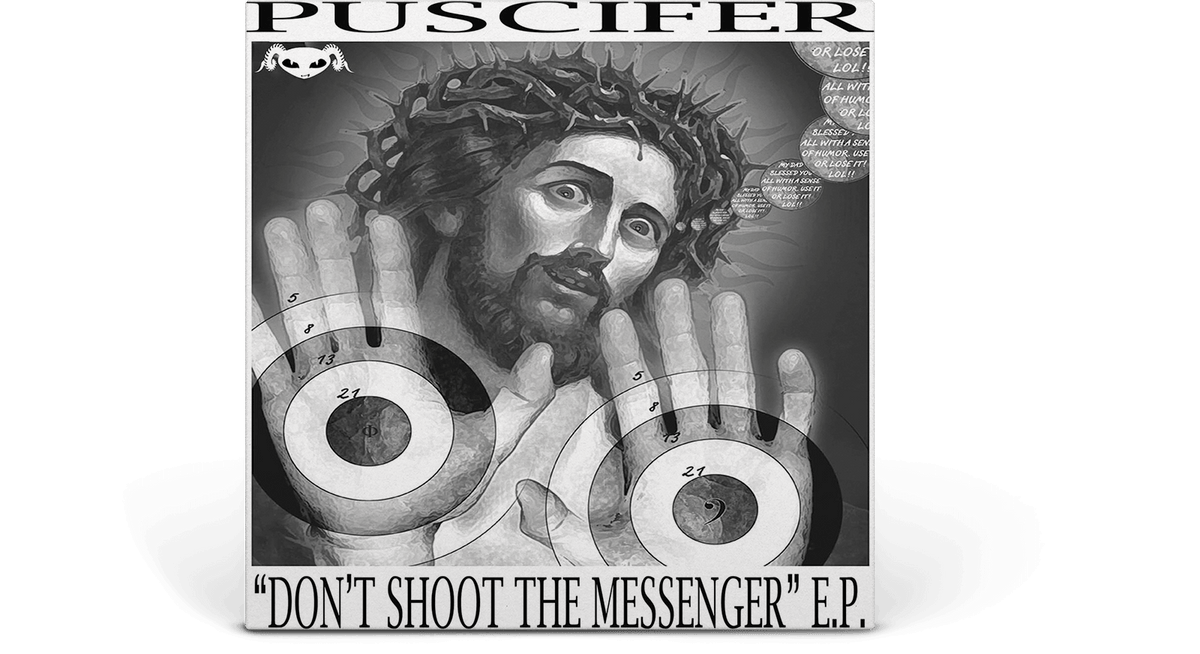 Vinyl - Puscifer : Don&#39;t Shoot The Messenger (Black Ice On White Vinyl) - The Record Hub