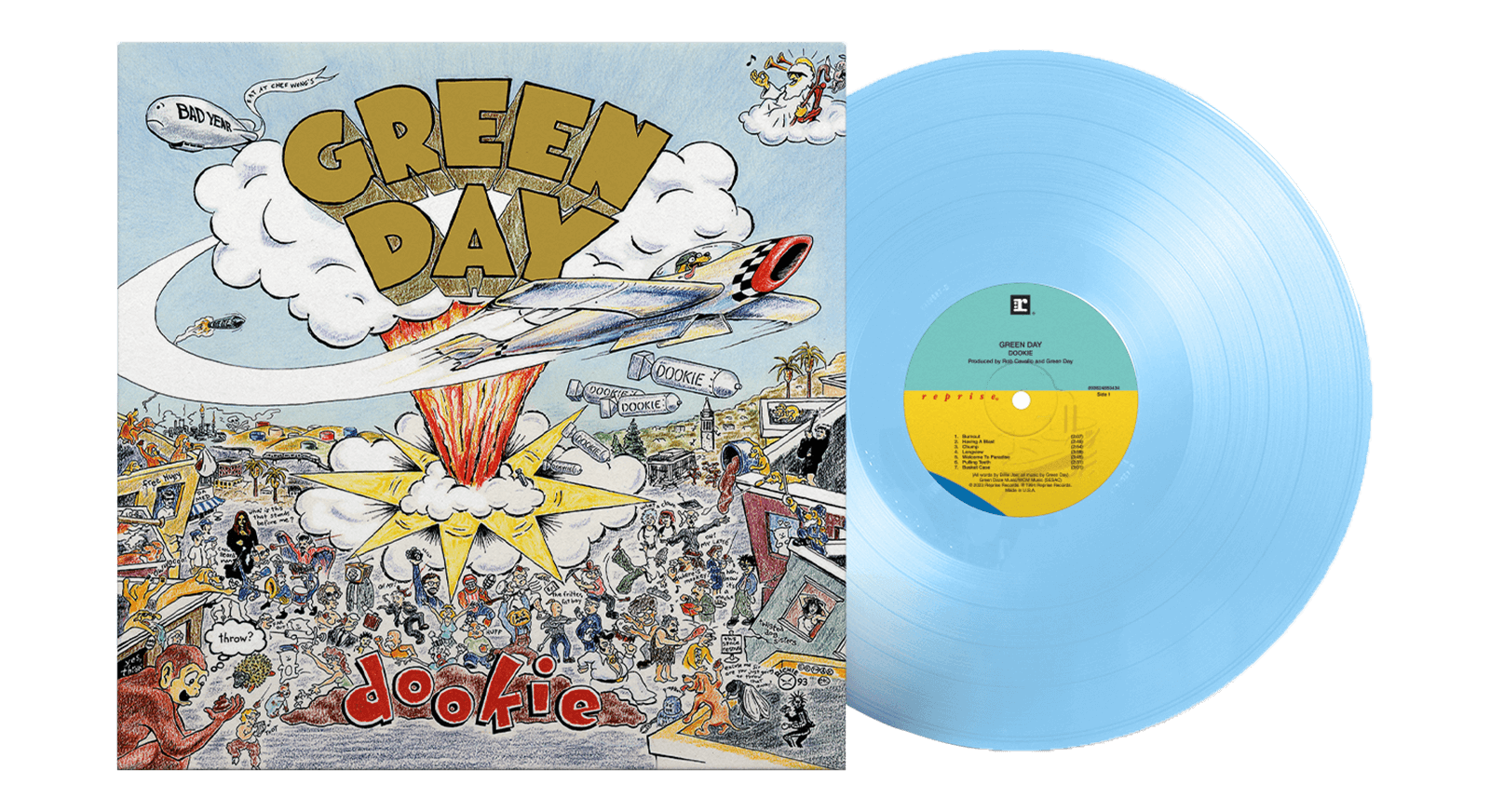 Vinyl - Green Day : Dookie (Baby Blue Standard LP) - The Record Hub