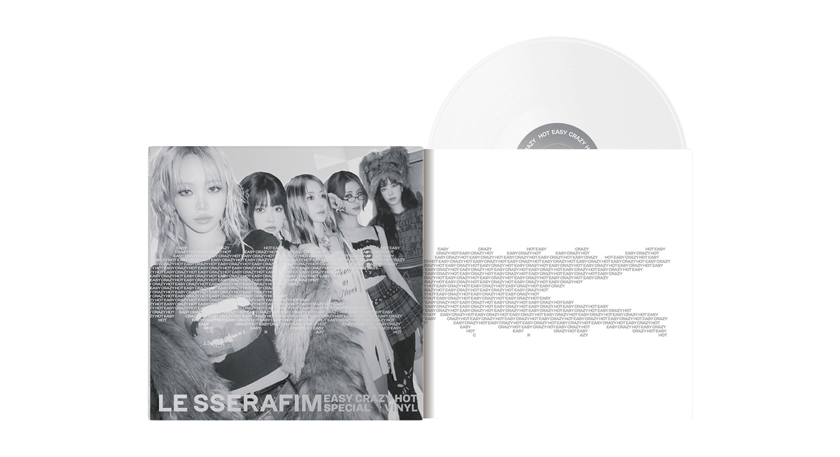 [Pre-Order [05/09] LE SSERAFIM : EASY-CRAZY-HOT SPECIAL VINYL (Silver White Vinyl)