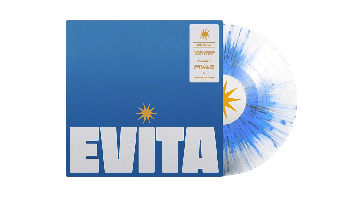 Vinyl - Andrew Lloyd Webber : EVITA (Blue & White Splatter Vinyl) - The Record Hub