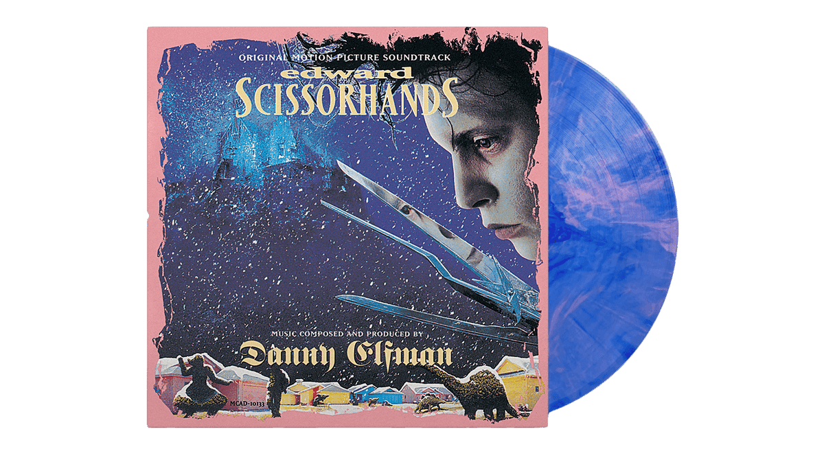 Vinyl - [Pre-Order [13/06] Danny Elfman : Edward Scissorhands (Blue &amp; Pink Swirl Vinyl) - The Record Hub