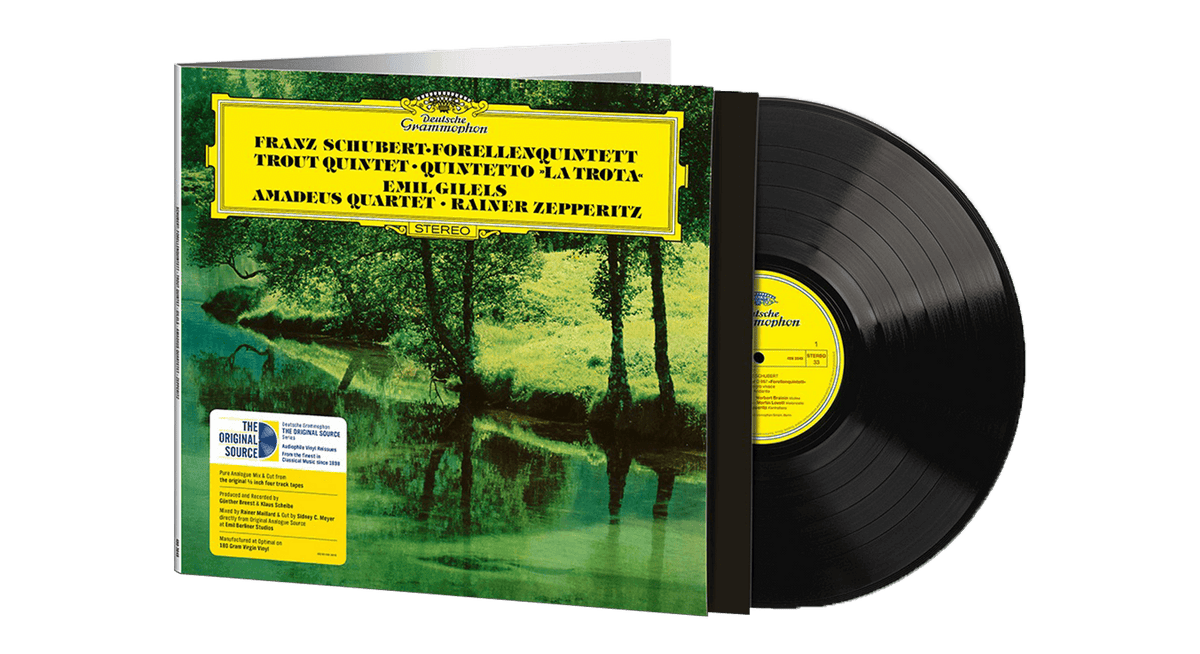 Vinyl - Emil Gilels &amp; Members of the Amadeus Quartet &amp; Rainer Zepperitz : Franz Schubert - Piano Quintet in A Major &quot;The Trout&quot; (180g Vinyl) - The Record Hub