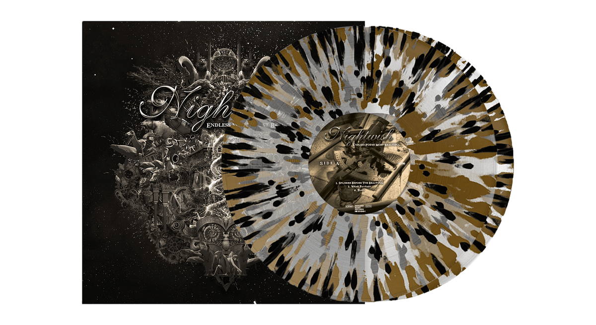 Vinyl - Nightwish : Endless Forms Most Beautiful (Clear Gold Black Splatter Vinyl) - The Record Hub