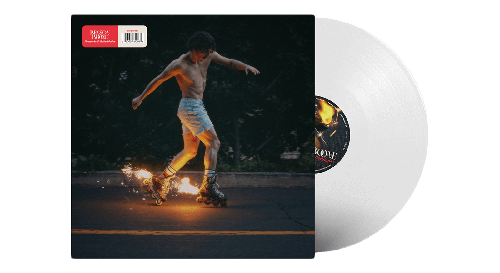Vinyl - Benson Boone : Fireworks & Rollerblades (Clear Vinyl) - The Record Hub