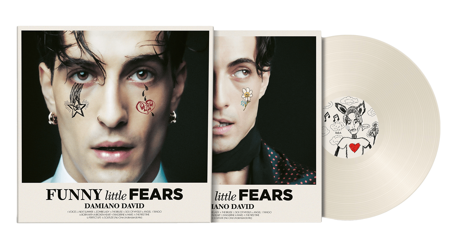 Vinyl Damiano David Funny Little Fears Cream Vinyl vinyl-damiano-david-funny-little-fears-cream-vinyl