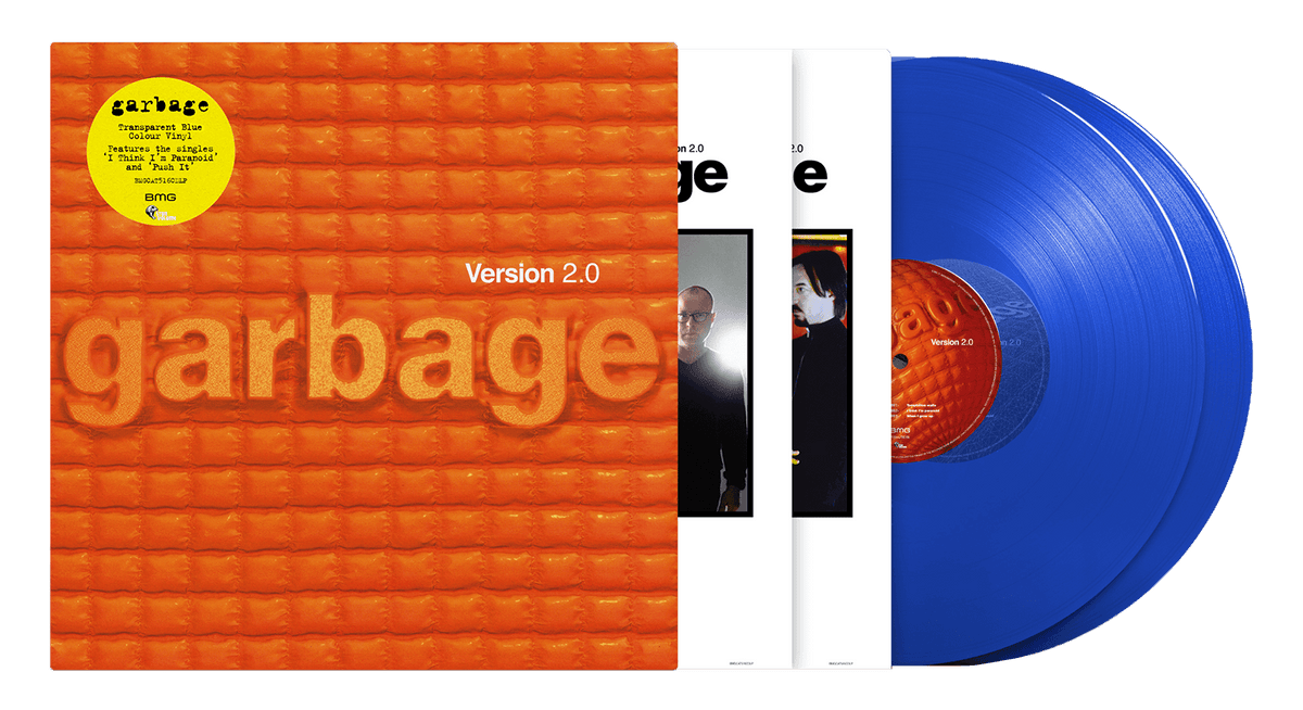 Vinyl - Garbage : Version 2.0 [National Album Day] (Blue Coloured Vinyl) - The Record Hub