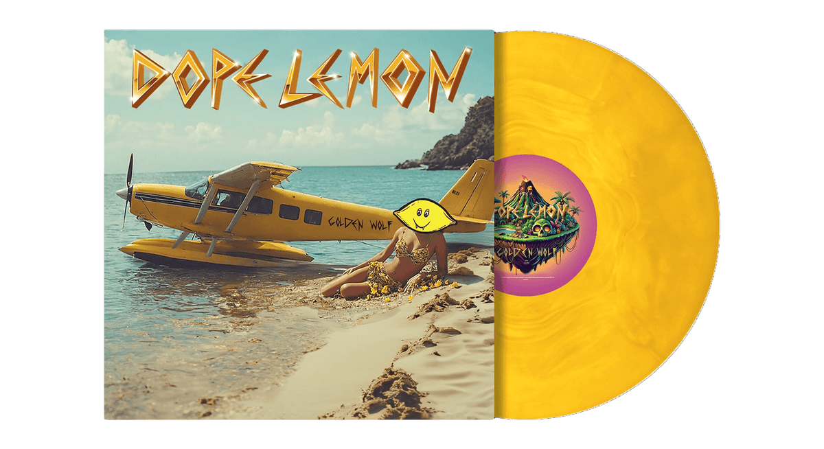 Vinyl - DOPE LEMON : Golden Wolf (Gold Marble Vinyl) - The Record Hub