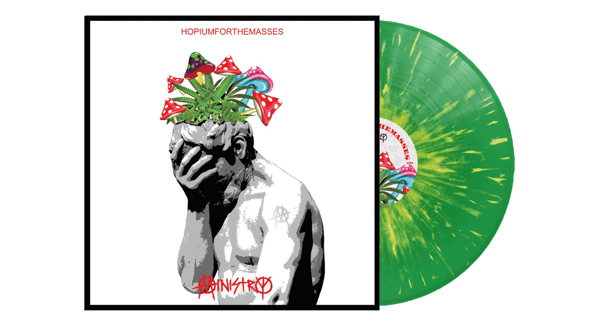Vinyl - Ministry : HOPIUMFORTHEMASSES (Limited Edition Green/Yellow Splatter Vinyl) - The Record Hub