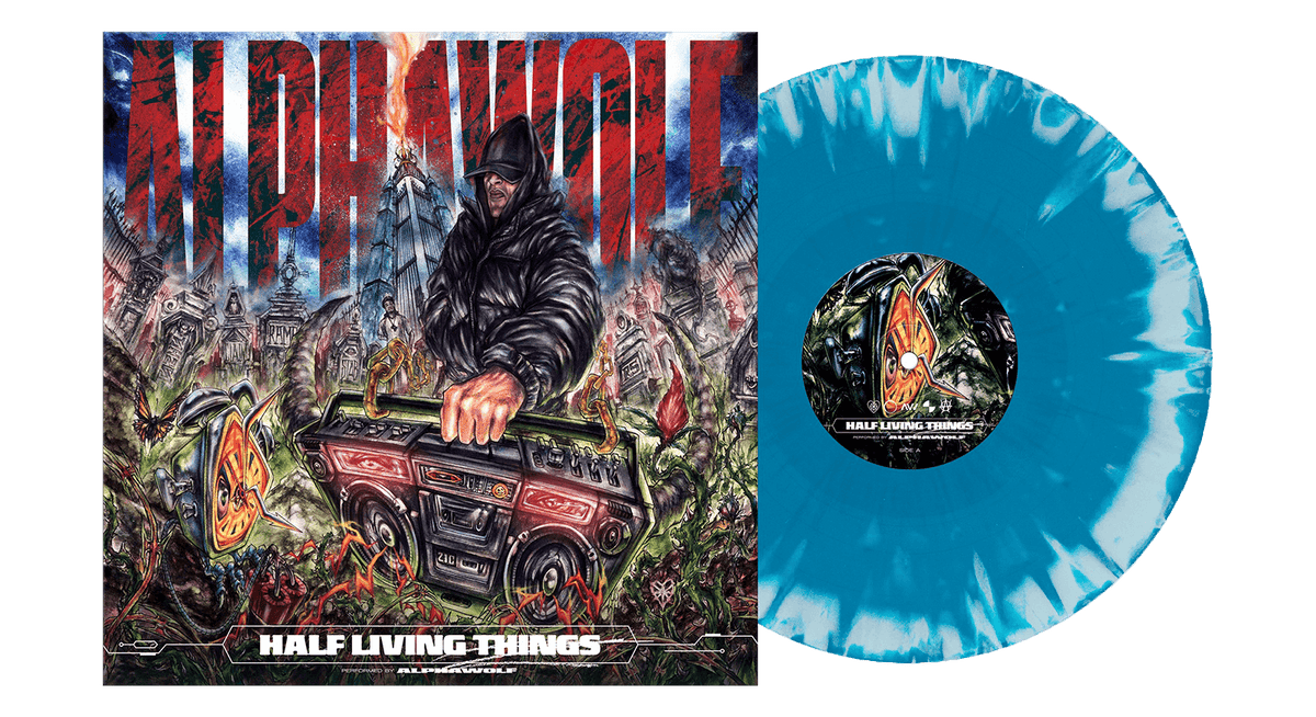 Vinyl - Alpha Wolf : Half Living Things (Blue/Dark Blue Corona Vinyl) - The Record Hub