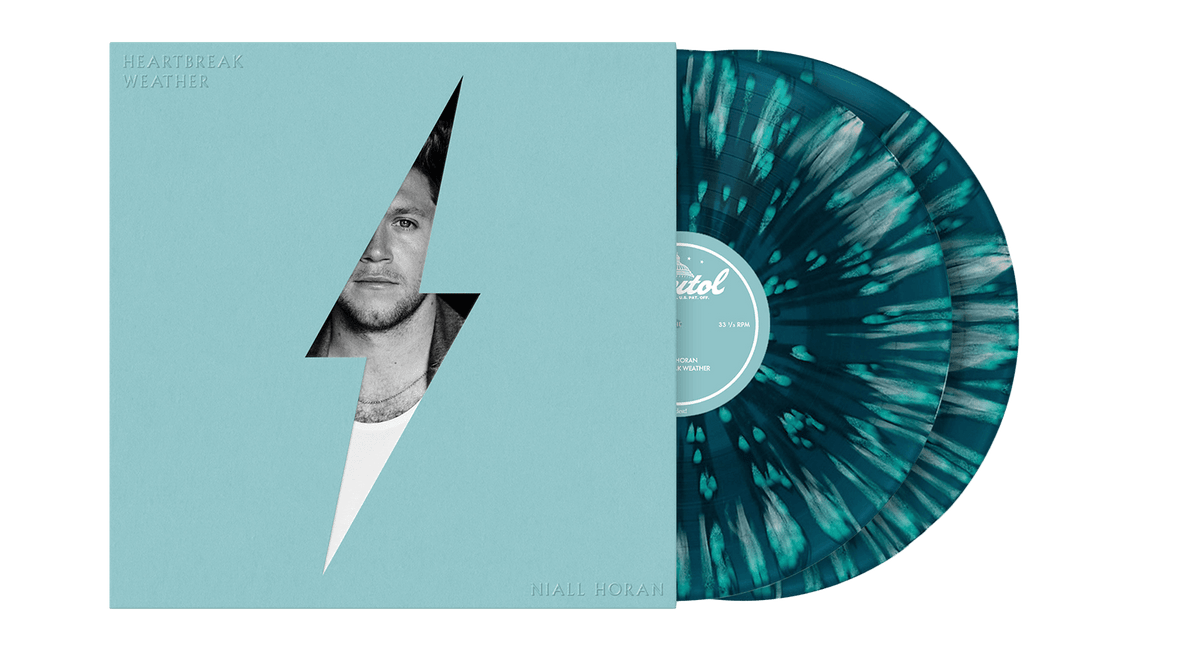 Vinyl - [Pre-Order [15/08] Niall Horan : Heartbreak Weather (5 Year Anniversary Edition) (Sea Blue &amp; White Splatter Vinyl) - The Record Hub