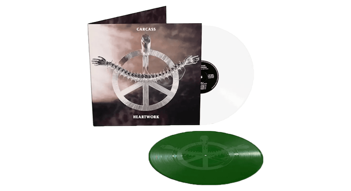 Vinyl - Carcass : Heartwork (White &amp; Green Vinyl) - The Record Hub