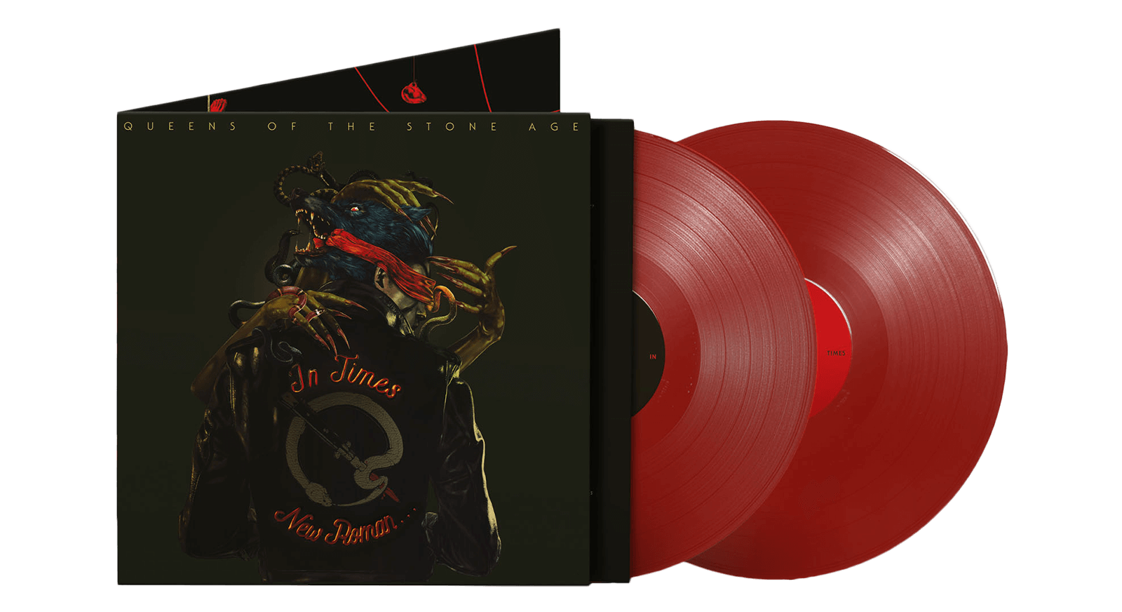 Vinyl - Queens Of The Stone Age : In Times New Roman (Ltd Red Vinyl) - The Record Hub