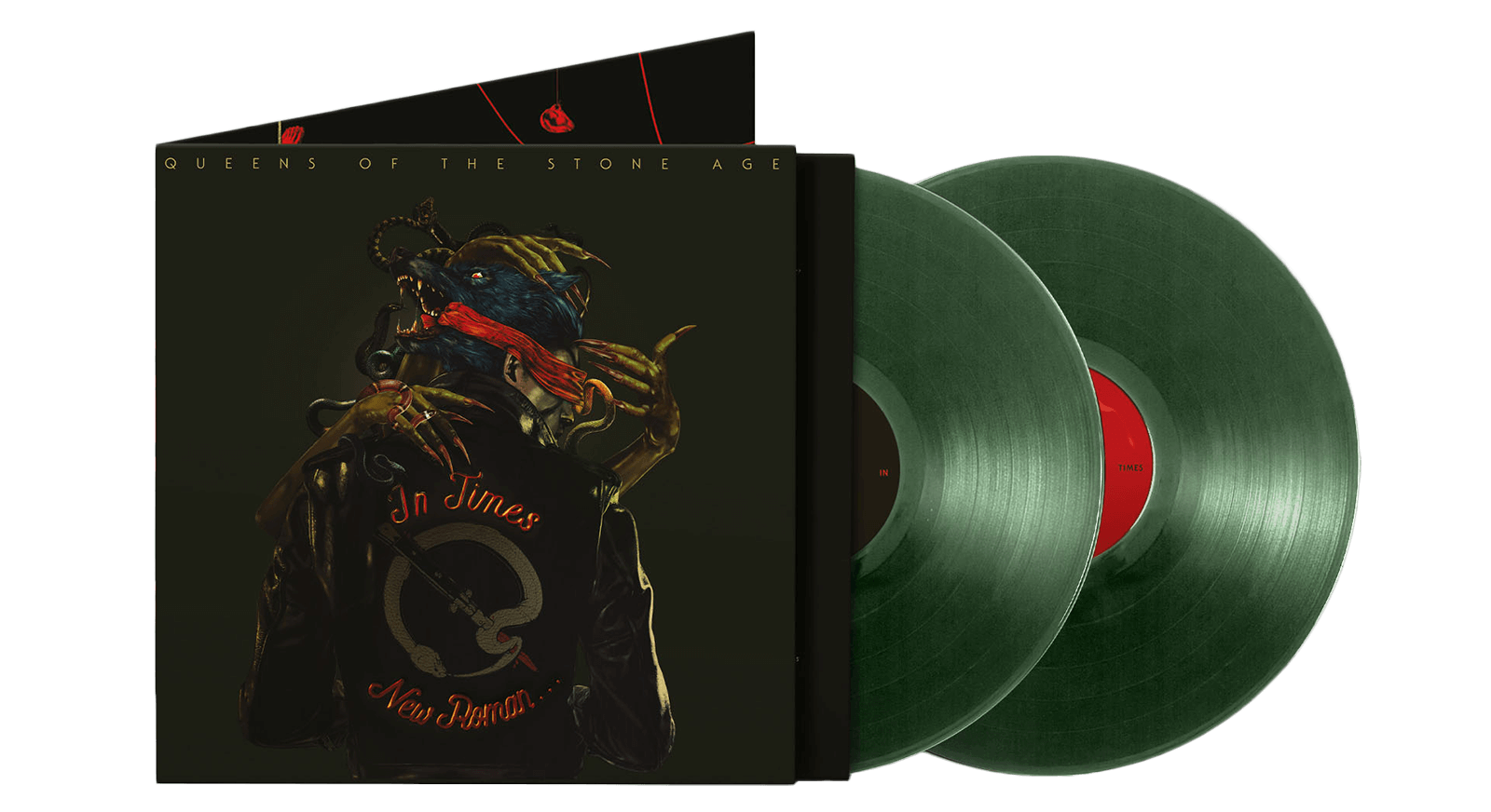 Vinyl - Queens Of The Stone Age : In Times New Roman (Ltd Green Vinyl) - The Record Hub