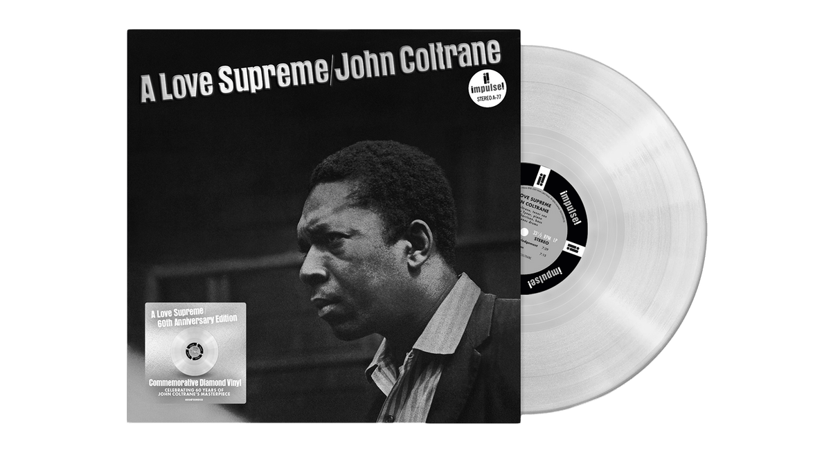 Vinyl - John Coltrane : A Love Surpreme - 60th Anniversary Edition (Diamond Clear Vinyl) (Exclusive to the Record Hub.com) - The Record Hub